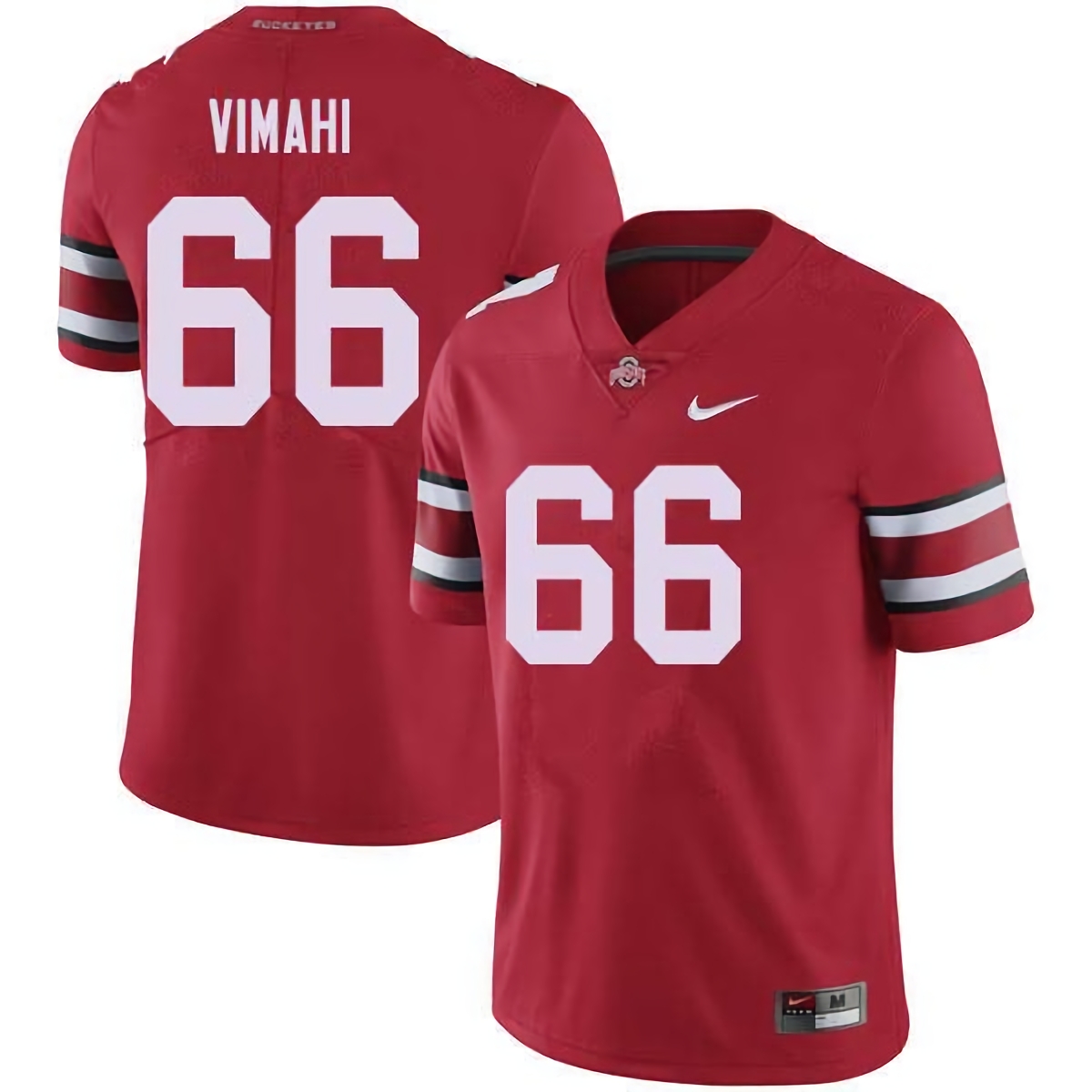 Enokk Vimahi Ohio State Buckeyes Men's NCAA #66 Nike Red College Stitched Football Jersey JXQ8756TR
